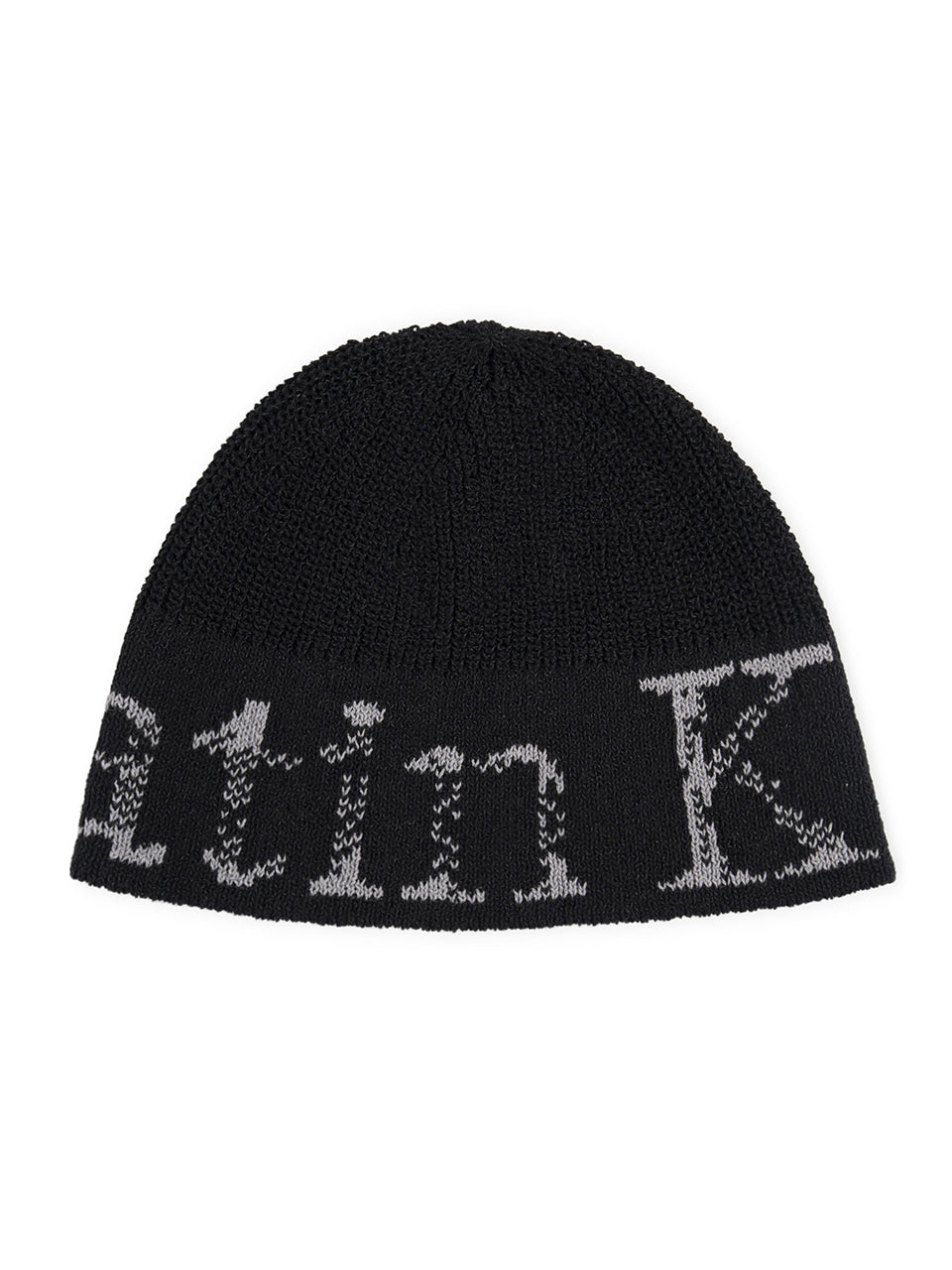 CRACKED LOGO LIGHT BUCKET BEANIE IN BLACK – MATIN KIM