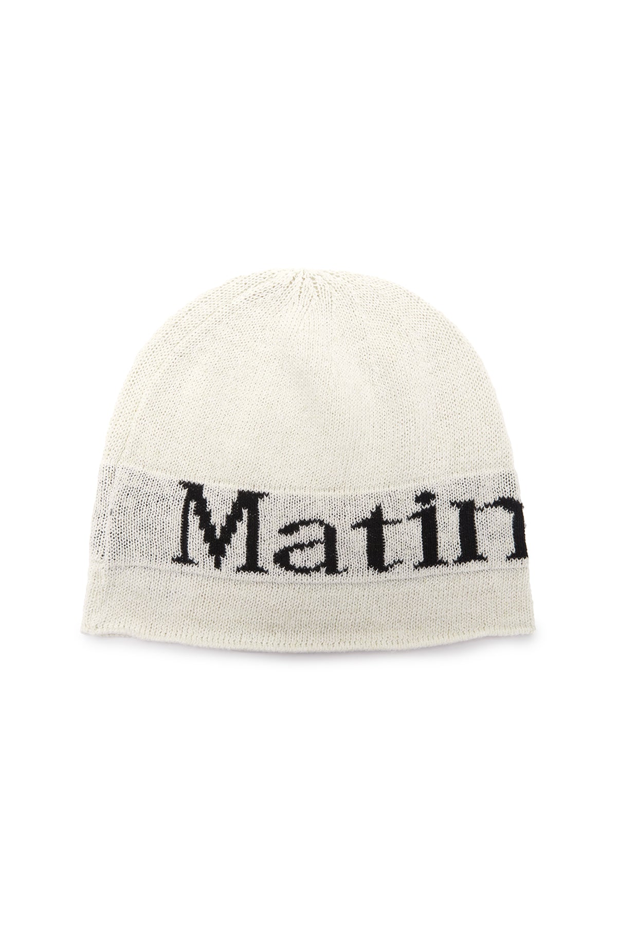 LOGO混紡針織冷帽白色– MATIN KIM