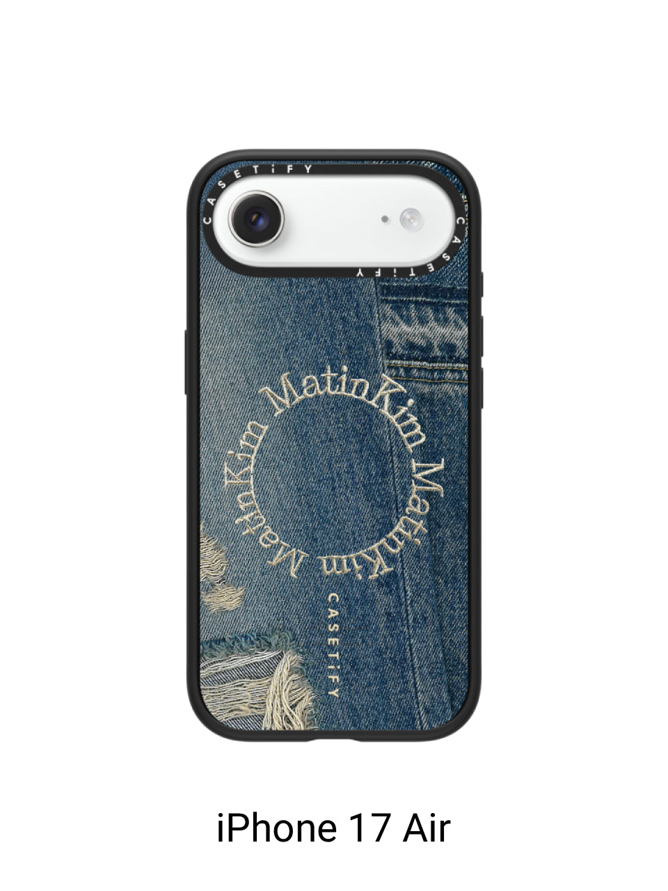 CASETiFY Matin Kim デニム風ケースiPhone17promax MATIN KIM X CASETIFY DENIM CIRCLE CASE IN BLUE