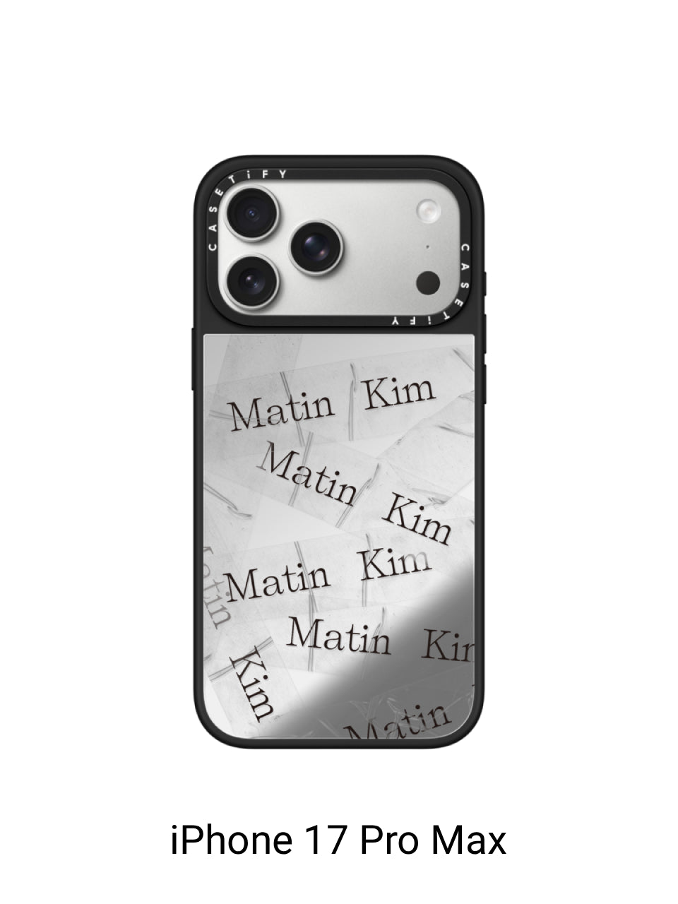 MATIN KIM X CASETIFY TAPE CASE IN SILVER