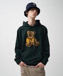 BOUCLE DOODLE BEAR HOODIE IN OATMEAL image 6