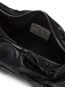 HALF SHIRRING RIBBON ROUND BAG IN BLACK image 6
