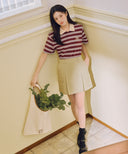 CLASSIC LOGO ONE SHOULDER BUCKET BAG IN NATURAL image 1