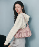 REGULAR LOGO 2WAY HOBO BAG IN BLACK image 13