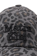 MATIN LEOPARD VOLUME LOGO BALL CAP IN DARK GRAY image 9