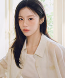 W PATTERN SHEER SHIRT IN IVORY image 8