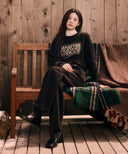 W SEMI-WIDE CORDUROY PANTS IN BLACK image 2