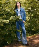 W GRADATION DENIM PANTS IN BLUE image 2