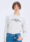 LETTERING LOGO LONG SLEEVE IN WHITE image 1