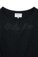HENLY NECK SHIRRING TOP IN BLACK image 3