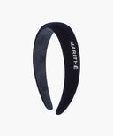 REGULAR LOGO VELVET HAIR BAND IN DARK NAVY image 6