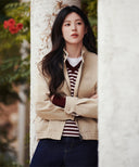 COTTON HERRINGTON JACKET IN BEIGE