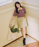 SMALL CLASSIC LOGO PK COLLAR TEE IN STRIPE image 3