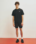 MARITHE SPORT CLASSIC LOGO WOVEN TEE IN BLACK