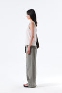 TWIST SHOULDER SLEEVELESS TOP IN CREAM image 6