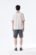 MATIN LOGO RINGER TOP FOR MEN IN CREAM image 19