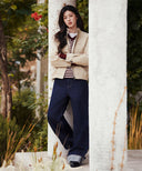 COTTON HERRINGTON JACKET IN BEIGE