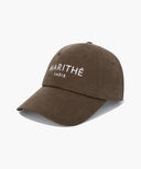 REGULAR LOGO BRUSHED COTTON COVERED CAP IN CHARCOAL GREY image 1