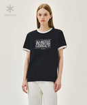 AEROCOOL CRACK CLASSIC LOGO RINGER TEE IN NAVY image 1