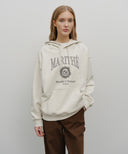 CREST CRACK LOGO OVERSIZED HOODIE IN DARK GREEN image 12