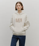 CLASSIC LOGO EMBROIDERY HOODIE (BRUSHED) IN OATMEAL image 7