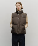 CLASSIC LOGO DOWN VEST IN DARK BROWN image 1