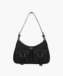 REGULAR LOGO 2WAY HOBO BAG IN BLACK image 1