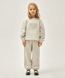 KIDS DOODLE CLASSIC LOGO JOGGER SET-UP IN OATMEAL image 1