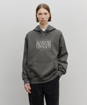 CLASSIC LOGO EMBROIDERY HOODIE (BRUSHED) IN CHARCOAL GREY