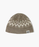 FAIRISLE BEANIE IN BEIGE image 1