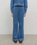 W EMBROIDERY CLASSIC LOGO SWEAT PANTS IN BLUE image 1