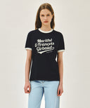 VINTAGE LOGO RINGER TEE IN NAVY image 1