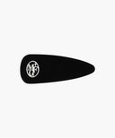 CIRCLE LOGO VELVET HAIR PIN IN BLACK image 1