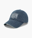 DENIM WASHING CLASSIC LOGO COVERED CAP IN BLUE image 1