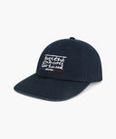 DRAWING CLASSIC LOGO FLAT BRIM CAP IN NAVY image 1