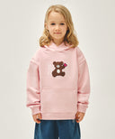 KIDS BEAR CLASSIC LOGO HOODIE IN PINK image 1