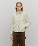 W DETACHABLE QUILTING JACKET IN IVORY image 3