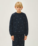 KIDS ALL OVER SWEATSHIRTS IN NAVY image 1