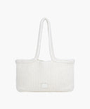 CLASSIC LOGO NET SHOULDER BAG IN IVORY image 1
