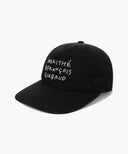 DOODLE TYPO 5PANEL COVERED CAP IN BLACK image 1