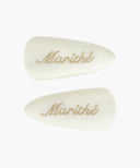 KIDS W TRIANGLE HAIR PIN 2PACK IN IVORY image 1