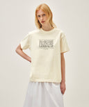 CLASSIC LOGO TEE IN CREAM image 1