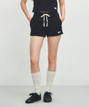W BASIC SWEAT SHORTS IN BLACK image 7