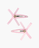 KIDS W RIBBON HAIR PIN 2PACK IN LIGHT PINK image 1
