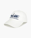 SAILING GRAPHIC COVERED CAP IN OFF WHITE image 1