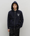 BIG COLLEGE LOGO GRAPHIC HOODIE ZIPUP IN NAVY image 1