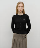 W HALF KNIT ROUND NECK CARDIGAN SET UP IN PINK image 16
