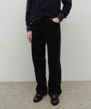W SEMI-WIDE CORDUROY PANTS IN BLACK image 3