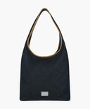 CLASSIC LOGO ONE SHOULDER BUCKET BAG IN DARK BLUE image 1