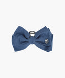 CIRCLE LOGO RIBBON HAIR CLIP IN BLUE image 1